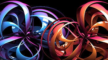 Angiospermae, spiral, abstract, 3d HD wallpaper