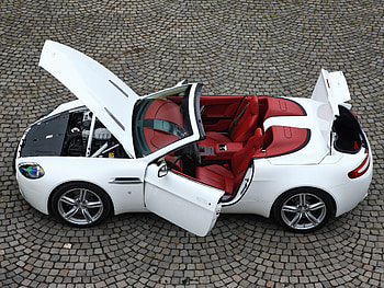 Auto, Aston Martin, Cars, View From Above, Cabriolet, 2008, V8, Vantage HD wallpaper