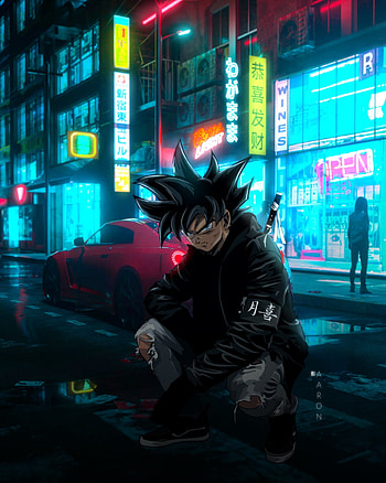 Goku Street, Anime , Dragon Ball, Og Anime, Son Goku HD phone wallpaper