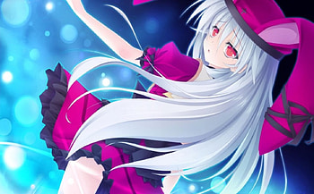Furuiro Meikyuu Rondo, night, bunny, white, cg, game, girl, long hair HD wallpaper