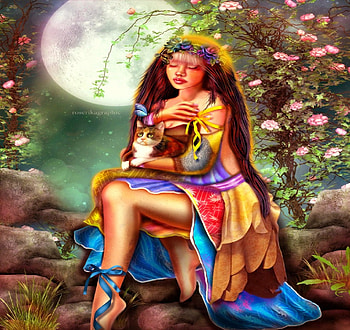 The lunar rocks, beautiful girls, weird things people wear, digital art, rocks, backgrounds, creative pre-made, lunar, love four seasons, lady, fantasy, pretty, manipulation, softness beauty, girls, models, lovely HD wallpaper