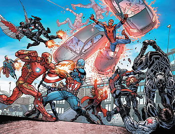 Captain America Civil War Artwork , captain-america, iron-man, spiderman, falcon, vision, war-machine, black-widow, black-panther, hawkeye, scarlet-witch, superheroes, artwork HD wallpaper