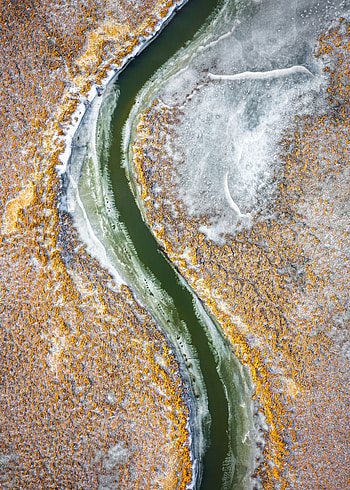Landscape, Nature, Rivers, View From Above, Sinuous, Winding HD phone wallpaper