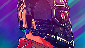 Starlord, star-lord, superheroes, artwork, artist, digital-art, artstation, illustration HD wallpaper