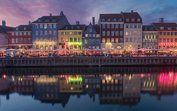 Copenhagen's new harbor beauty, Evening sunset vibes, Tourism hotspot, -perfect scene HD wallpaper