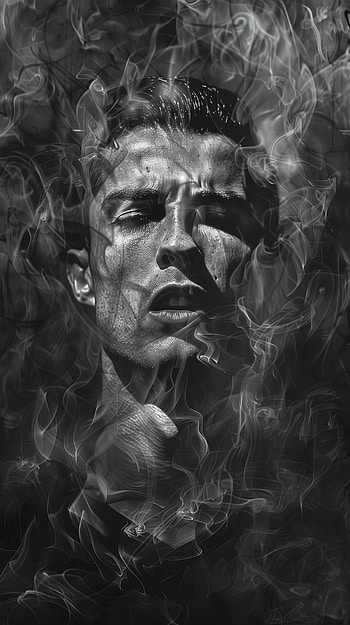 Fiery Soccer Legend, Cristiano Ronaldo HD phone wallpaper