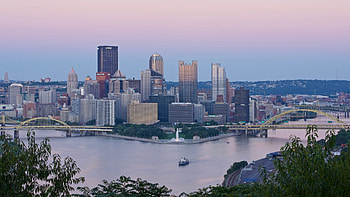 Pittsburgh Skyline, graph HD wallpaper