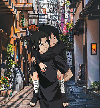 Itachi and Sasuke, anime, uchiha, sasukeuchiha, android, animebackgrounds, itachiuchiha, , anime HD phone wallpaper