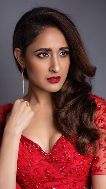 Pragya Jaiswal, Red Dress HD phone wallpaper