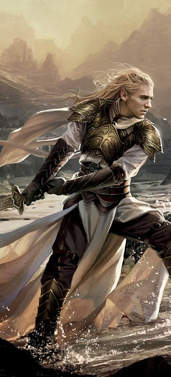 Glorfindel, Elfo, The, Lord, Tolkien, Warrior, Balrog, Of, Rings, Fantasy HD phone wallpaper