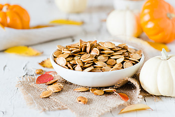 Roasted pumpkin seeds, Nutritious snack, Homemade, Autumn flavor HD wallpaper