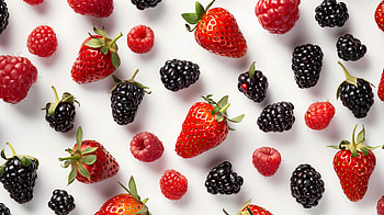 Berry Delight, food, fruit, berry, strawberry HD wallpaper