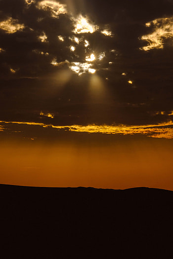 Landscape, Sky, Twilight, Clouds, Dark, Dusk HD phone wallpaper