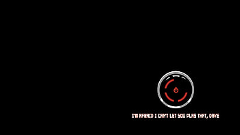 HAL 9000, Xbox, Xbox 360, Red Ring Of Death, Simple, Black, Black Background, Humor, Video Games, 2001: A Space Odyssey, Robot / and ... HD wallpaper