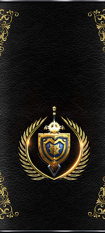 Leather Gold badge, shield, premium, business, luxury, Golden HD phone wallpaper