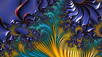 Fractal Art for your - Trippy, blue, psychedelic, trippy, Abstract, fractal, abstract blue HD wallpaper