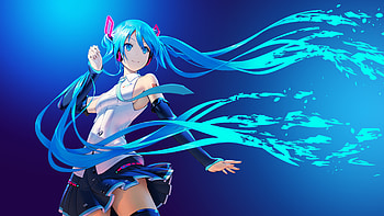 Hatsune Miku, Anime, Vocaloid, Blue Eyes, Blue Hair, Long Hair HD wallpaper
