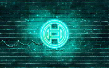 Bosch turquoise logo, , turquoise brickwall, Bosch logo, brands, Bosch neon logo, Bosch HD wallpaper