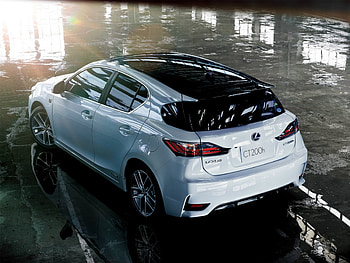 lexus ct 200h, wagon, road, wet, lexus HD wallpaper