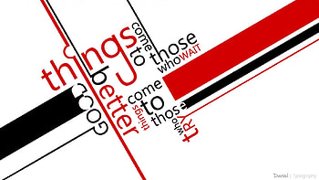 good things, white, typography, black, quotes, abstract, proverbs, red, lines HD wallpaper