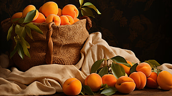 Apricot Harvest, food, apricot HD wallpaper