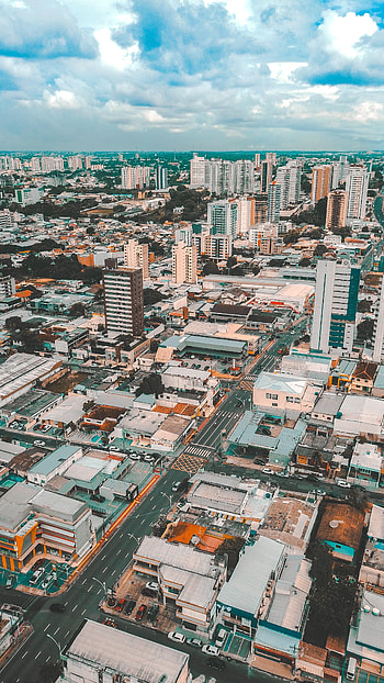 Cities, Sky, Architecture, City, Building, Road HD phone wallpaper