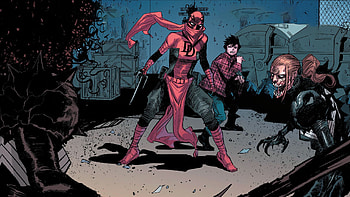 Daredevil (2019), Knull (Marvel Comics), symbiote, Elektra (Marvel Comics), Comic, Daredevil HD wallpaper