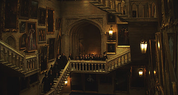 Staircase, Hogwarts HD wallpaper