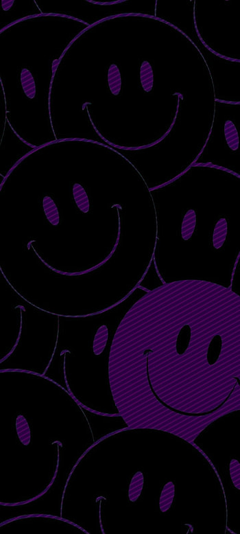 Purple smileys, smiles HD phone wallpaper