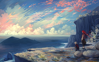 At The Edge, artist, artwork, digital-art, deviantart HD wallpaper