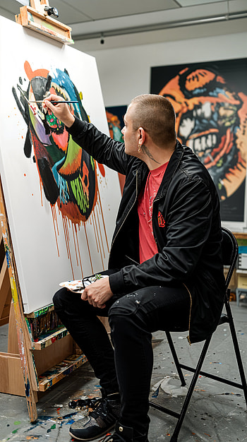 Creative Vibes: A Vibrant for Art Lovers, drawing, painting, colorful HD phone wallpaper