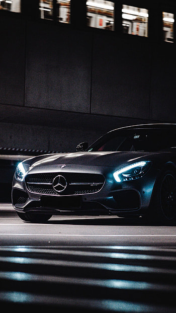 Luxurious black Mercedes-Benz, Elegance in darkness, Exquisite craftsmanship HD phone wallpaper