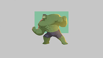 Hulk Minimal , hulk, superheroes, artwork, art, digital-art, minimalism, artstation HD wallpaper
