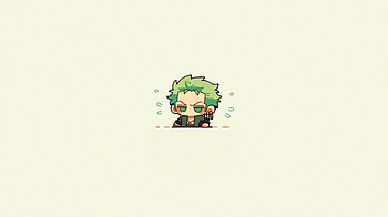 One Piece - Crew - Zoro, Chibi, One Piece, AI Art, Anime, Roronoa Zoro HD wallpaper