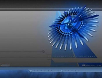 3D Perspective Experiment, blue, petals HD wallpaper