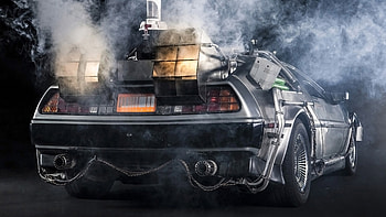 DeLorean DMC-12, 1985 model, Back to the Future HD wallpaper