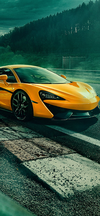 McLaren, car, supercar, vehicle, yellow car HD phone wallpaper