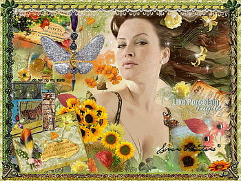 summer, happy, breeze, woman, sunflower HD wallpaper