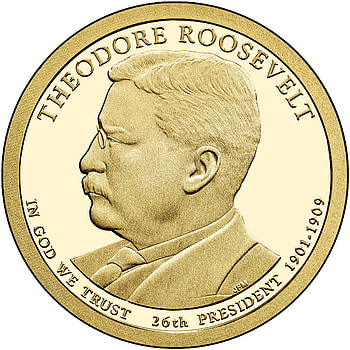 Theodore Roosevelt, Presidential coin, Minted tribute, Collector's favorite HD phone wallpaper