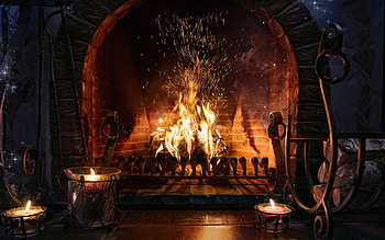 Sparks, Fireplaces HD wallpaper