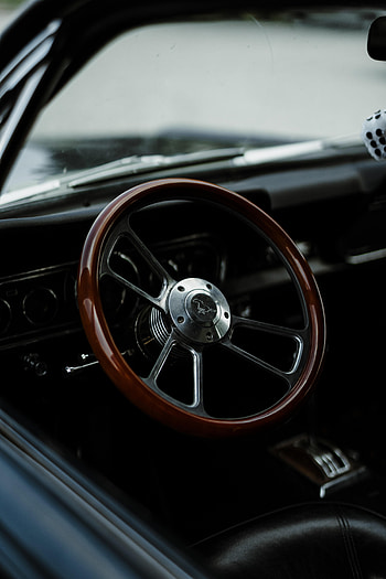 Mustang, Cars, Car, Vintage, Retro, Steering Wheel, Rudder HD phone wallpaper
