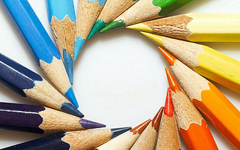 Macro, Multicolored, Motley, Pencils, Circle, Acute, Sharp HD wallpaper