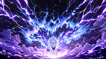 Killua Zoldyck's Purple Aura — Hunter x Hunter Quad, Purple Anime, Hunter X Hunter, Killua Zoldyck, Aura HD wallpaper