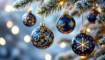 Elegant Christmas Ornaments - Ultra, christmas ornaments, Christmas, ornaments, blue, holiday decorations HD wallpaper