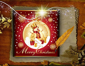 Christmas Book, snowman, table, magic, book HD wallpaper