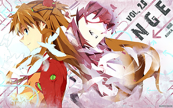 NGE Girls, blue, white, neon genesis evangelion, nge, rei, asuka, pink, red, makinami mari illustrious, girls HD wallpaper