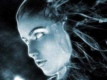 Ice face, girl, fantasy, woman, dream HD wallpaper