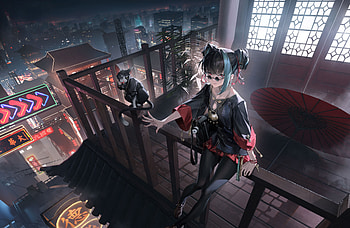 Gui Long Chao, gui-long-chao, android-games, ios-games, games, anime-girl, anime, artist, artwork, digital-art, video-games HD wallpaper
