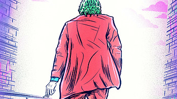 Just Walk Away , joker, supervillain, superheroes, deviantart HD wallpaper