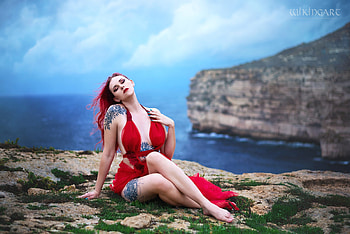 ღ, Style, Nature, Girl, Sea HD wallpaper